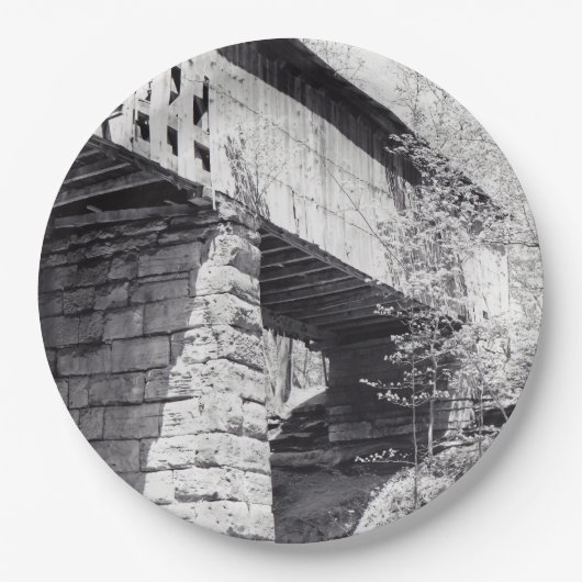 Covered Bridge Pappteller (Vorderseite)