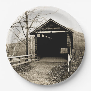 Covered Bridge Pappteller