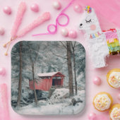 Covered Bridge Pappteller (Party)