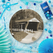 Covered Bridge Pappteller (Party)