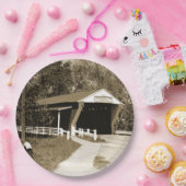 Covered Bridge Pappteller (Party)