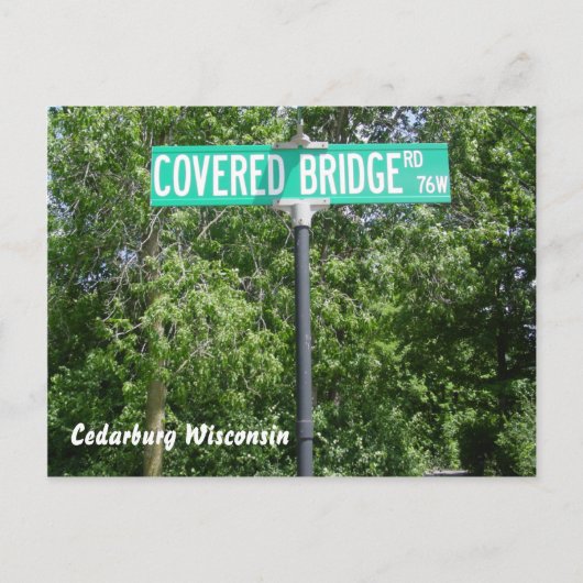 Covered Bridge Park Postkarte (Vorderseite)