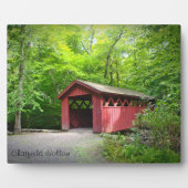 Covered Bridge Plaque Fotoplatte (Vorderseite)
