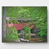 Covered Bridge Plaque Fotoplatte (Vorderseite)