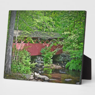 Covered Bridge Plaque Fotoplatte