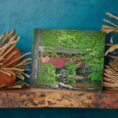 Covered Bridge Plaque Fotoplatte (Seite)