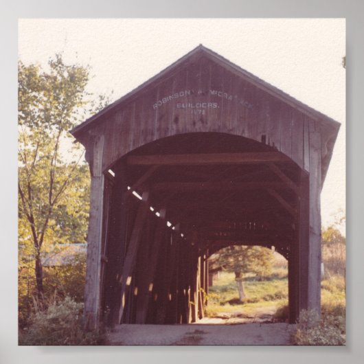 Covered Bridge Poster (Vorne)
