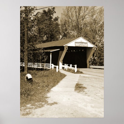 Covered Bridge Poster (Vorne)