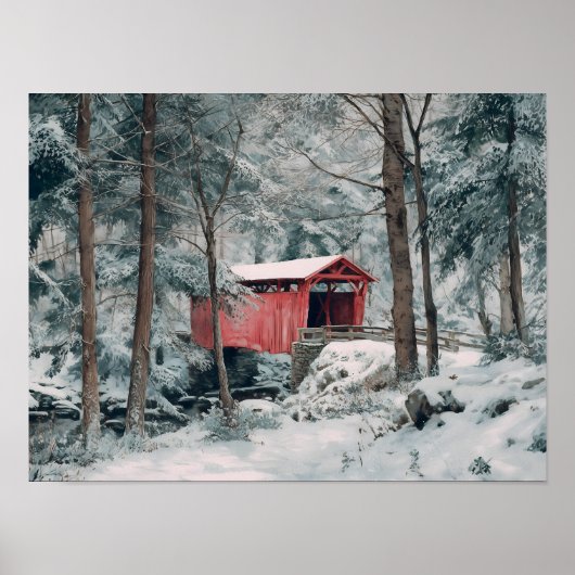 Covered Bridge Poster (Vorne)