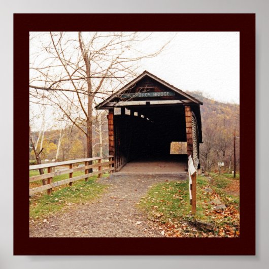 Covered Bridge Poster (Vorne)