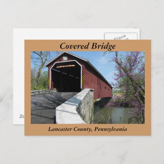 Covered Bridge - Postkarte (Vorne/Hinten)