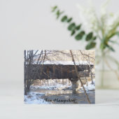 Covered Bridge Postkarte (Stehend Vorderseite)