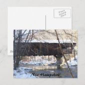 Covered Bridge Postkarte (Vorne/Hinten)
