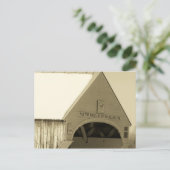 Covered Bridge Postkarte (Stehend Vorderseite)