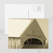 Covered Bridge Postkarte (Vorne/Hinten)