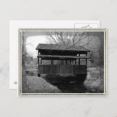 Covered Bridge Postkarte (Vorne/Hinten)