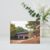 Covered Bridge Postkarte (Stehend Vorderseite)