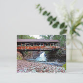 Covered Bridge Postkarte (Stehend Vorderseite)