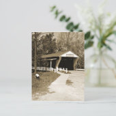 Covered Bridge Postkarte (Stehend Vorderseite)