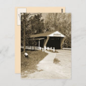 Covered Bridge Postkarte (Vorne/Hinten)