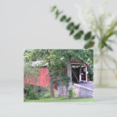Covered Bridge Postkarten (Stehend Vorderseite)