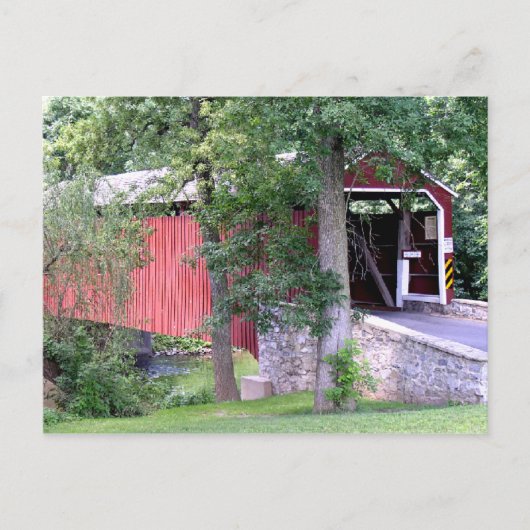 Covered Bridge Postkarten (Vorderseite)