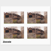 Covered Bridge Rechteckiger Aufkleber (Blatt)