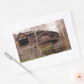 Covered Bridge Rechteckiger Aufkleber (Umschlag)