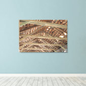 Covered Bridge Roof Interior Leinwanddruck (Insitu (Holzboden))