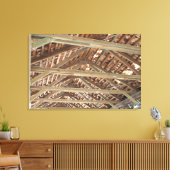 Covered Bridge Roof Interior Leinwanddruck (Insitu (Wohnzimmer))