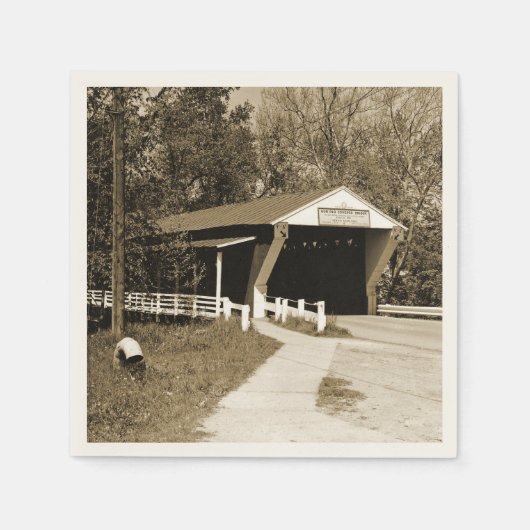 Covered Bridge Serviette (Vorderseite)