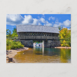 Covered Bridge | Squam River Bridge, Ashland, NH Postkarte