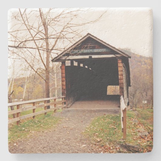 Covered Bridge Steinuntersetzer (Vorderseite)