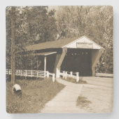 Covered Bridge Steinuntersetzer (Vorderseite)