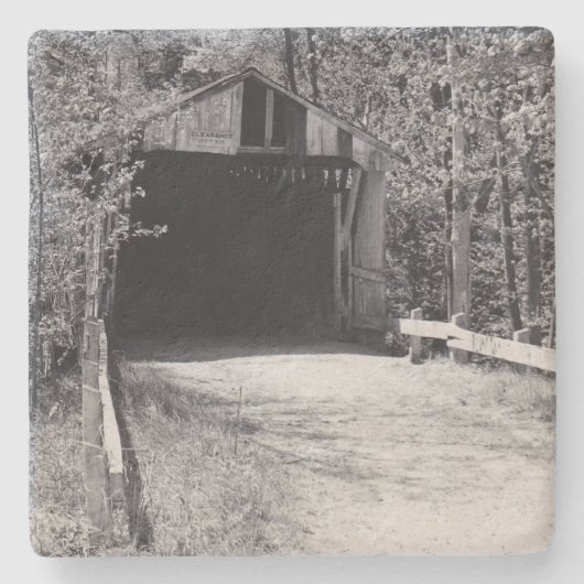 Covered Bridge Steinuntersetzer (Vorderseite)