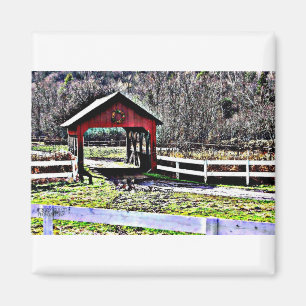 Covered Bridge - Stowe, Vermont Magnet