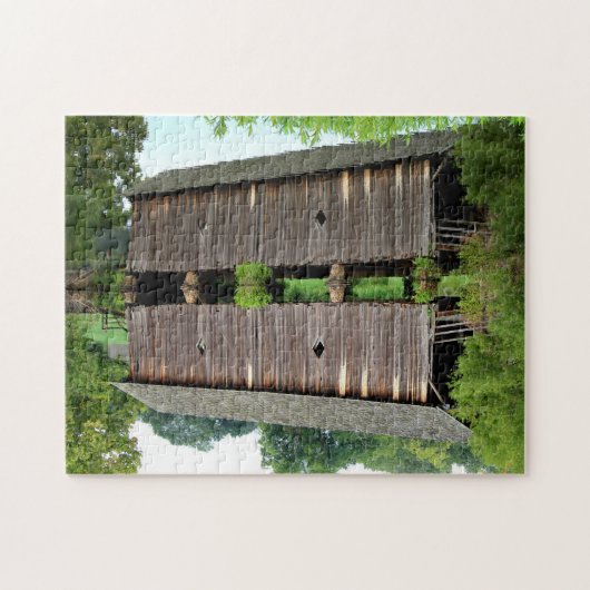 Covered Bridge University of West Alabama Campus Puzzle (Horizontal)