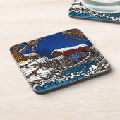 Covered Bridge Untersetzer Set von 6 (Linke Seite)