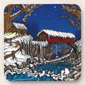 Covered Bridge Untersetzer Set von 6 (Vorderseite)