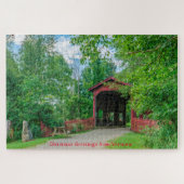 Covered Bridge Vermont Jigsaw Puzzle (Horizontal)
