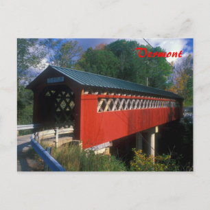 Covered Bridge Vermont Postkarte