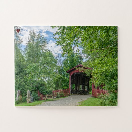 Covered Bridge Vermont Puzzle (Horizontal)