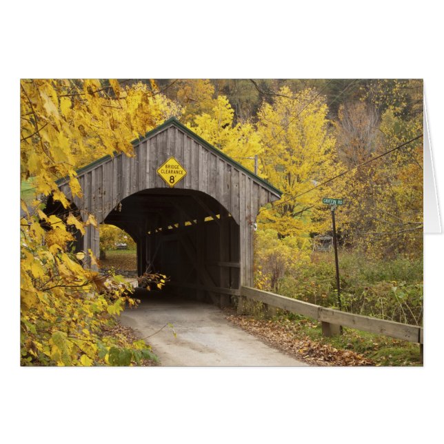 Covered bridge, Vermont, USA 2 (Vorderseite (Horizontal))