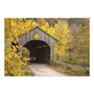 Covered bridge, Vermont, USA 2 Fotodruck