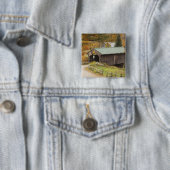 Covered bridge, Vermont, USA Button (Beispiel)