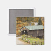 Covered bridge, Vermont, USA Magnet (Vorderseite/Rückseite)