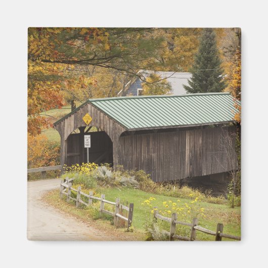 Covered bridge, Vermont, USA Magnet (Vorne)