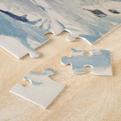 Covered Bridge with Snow and Deer at Stream Puzzle (Seite)