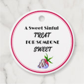 Covered Strawberry Leckerei Geschenkanhänger (Vorderseite)