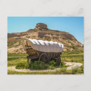 Covered Wagon at Scotts Bluff National Monument Postkarte